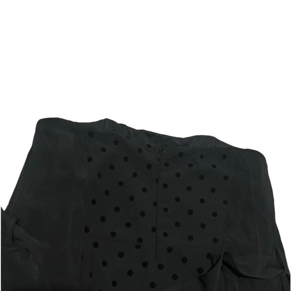 4Sienna Black Stapless Jumpsuit Corset  Small Chiffon Velvet Dot Wide Le… - Picture 4 of 5